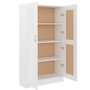 Voir la diapositive 5 : VIDAXL Bibliotheque Blanc brillant 82,5x30,5x150 cm Bois d'ingenierie