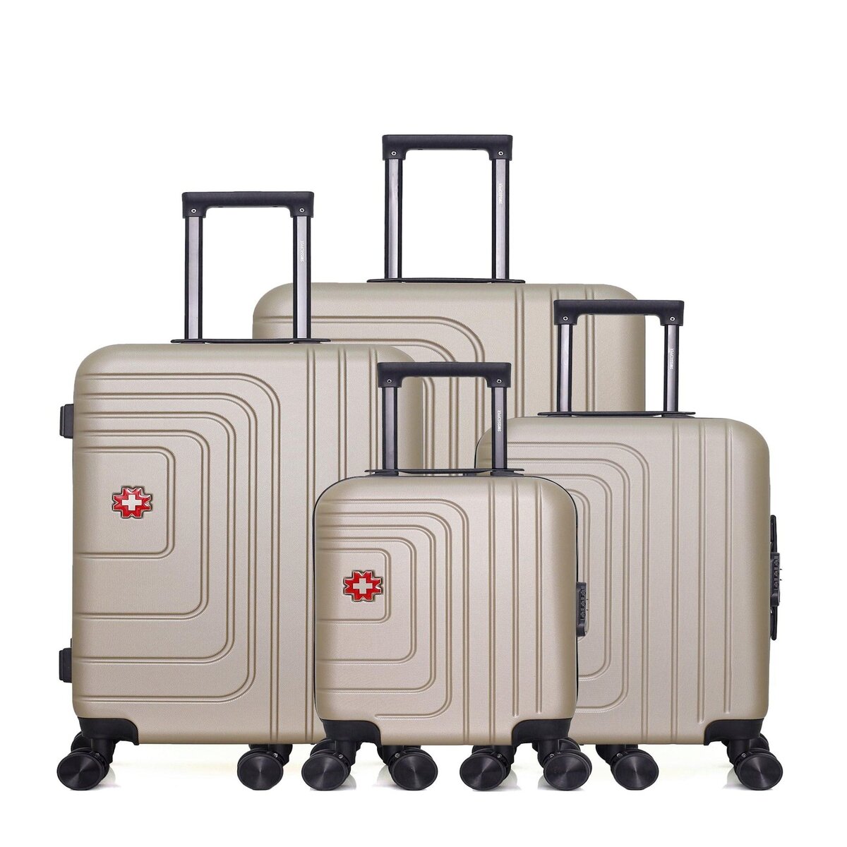 SWISS KOPPER SWISS KOPPER - Lot de 4 - Valises grand format, weekend, cabine, cabine XXS RUTI
