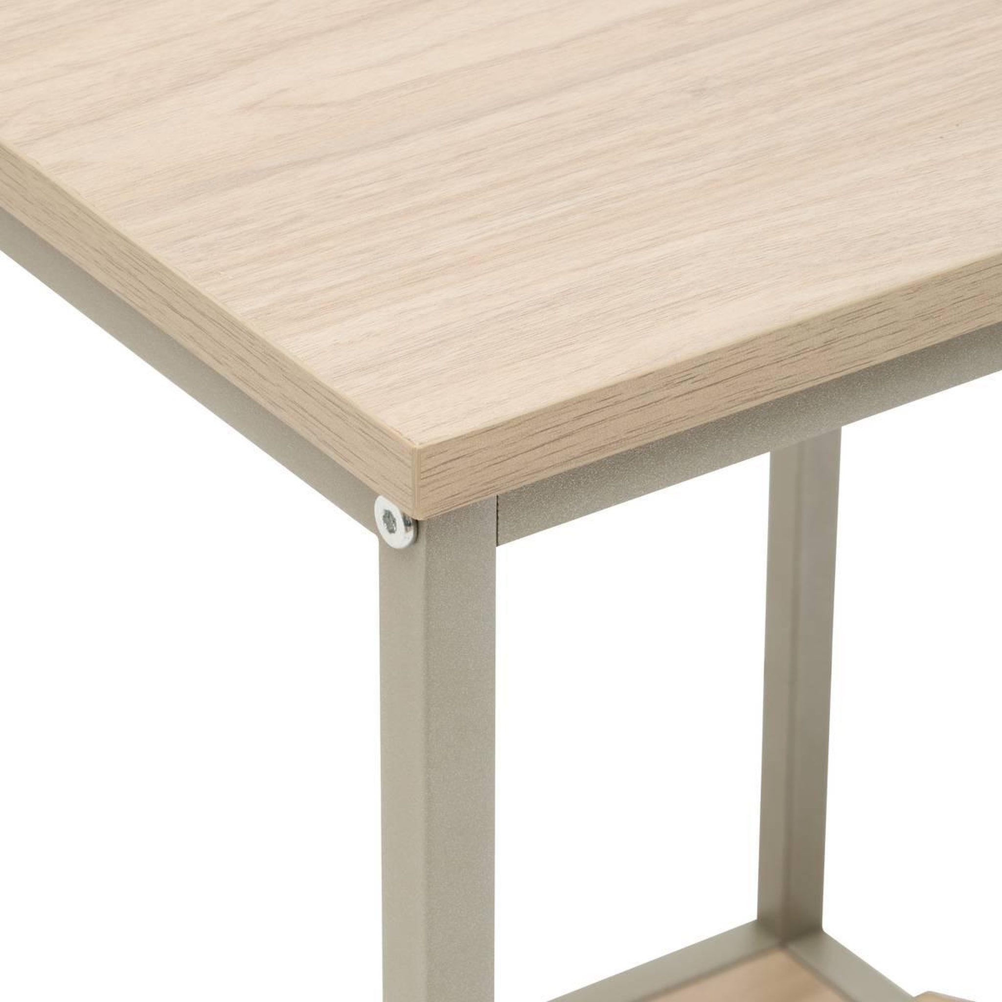 Voir la diapositive 2 : FIVE Table de Chevet Avec Étagère  Duna  50cm Sable