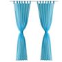 Voir la diapositive 2 : VIDAXL Rideau fin Turquoise 140x245 cm 2 pcs