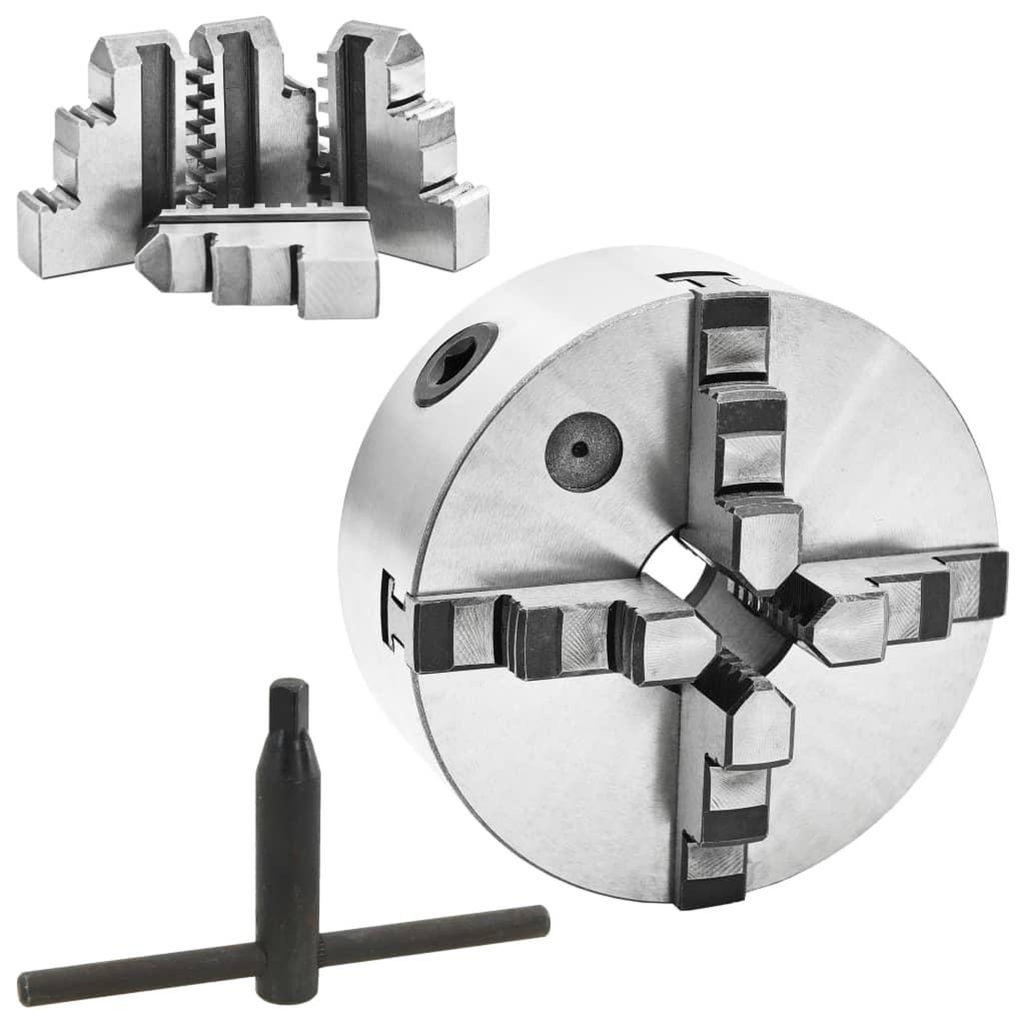 Voir la diapositive 2 : VIDAXL Mandrin de tour auto-centrant a 4 machoires 160 mm Acier