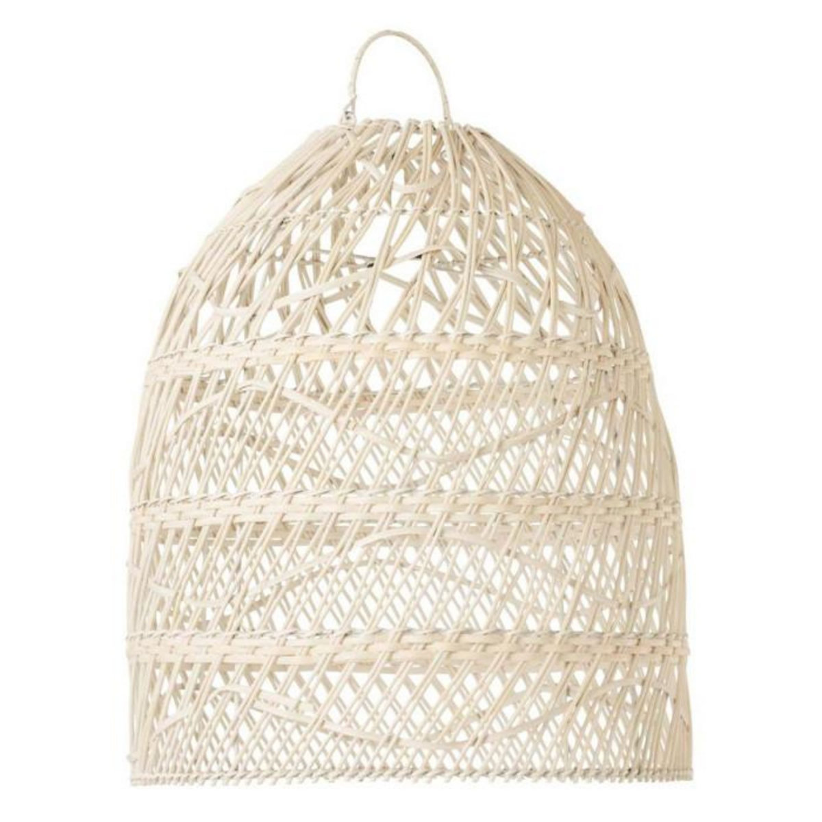 Paris Prix Abat-Jour en Rotin  Vague  50cm Blanc