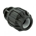 CENTRALE BRICO Raccord droit à compression plastique M 15 x 21 pour tube en polyéthylène