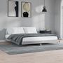 Voir la diapositive 3 : VIDAXL Cadre de lit sans matelas sonoma gris 200x200 cm