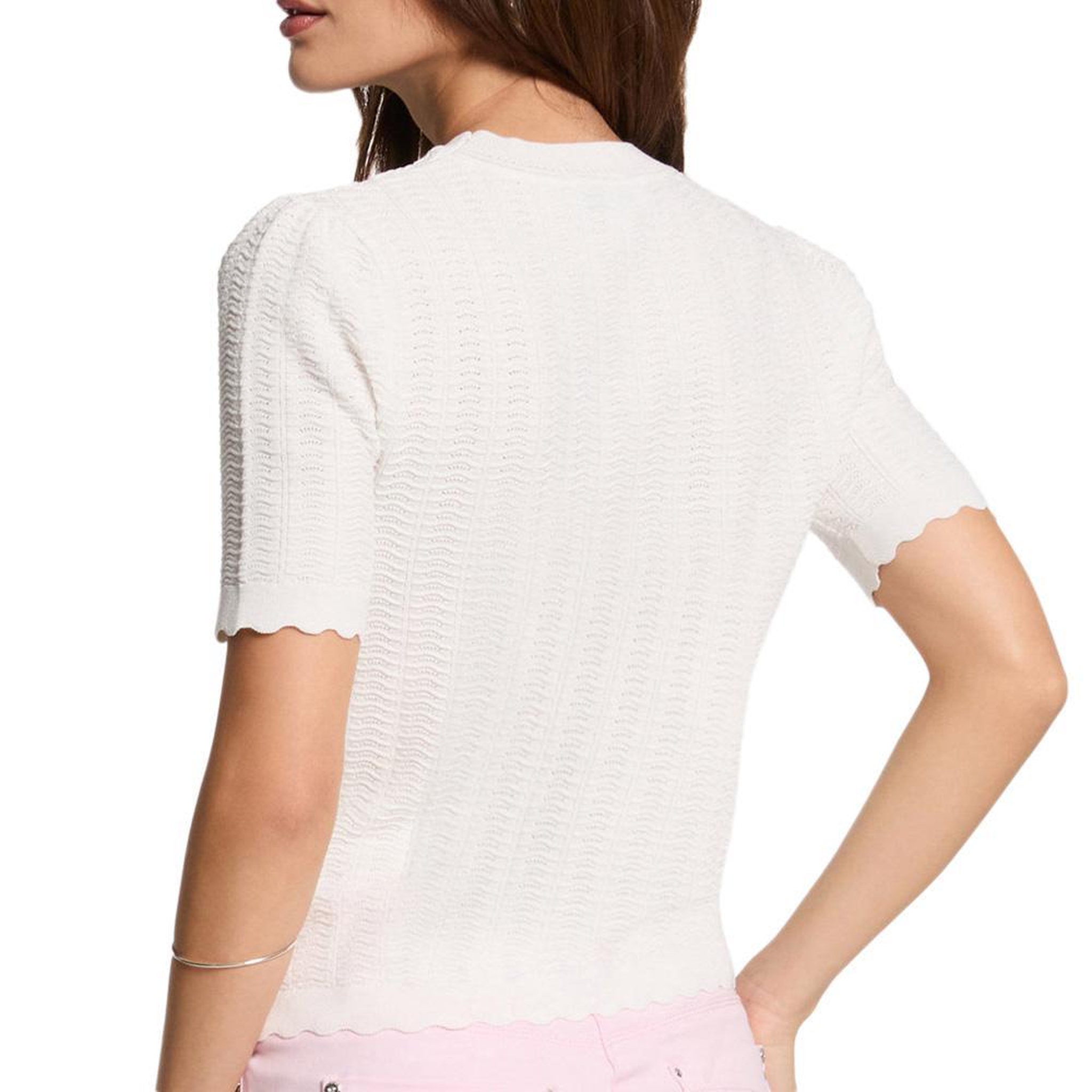 Voir la diapositive 2 : MORGAN Pull Blanc Femme Morgan MSEOUL