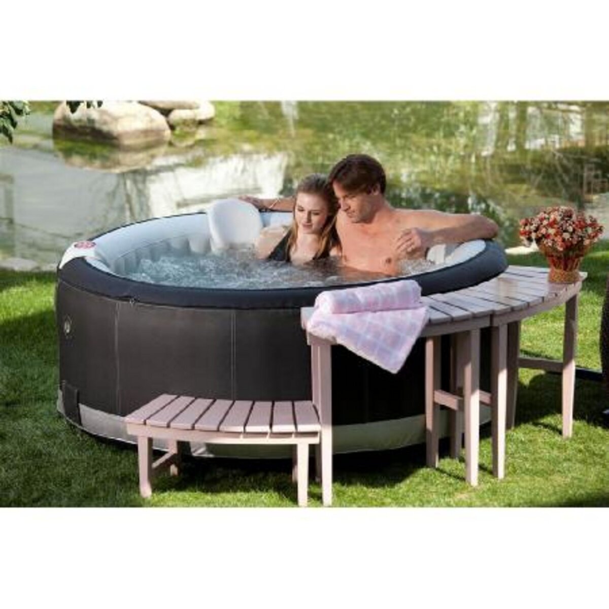 SUNBAY Spa gonflable 6 places pas cher 