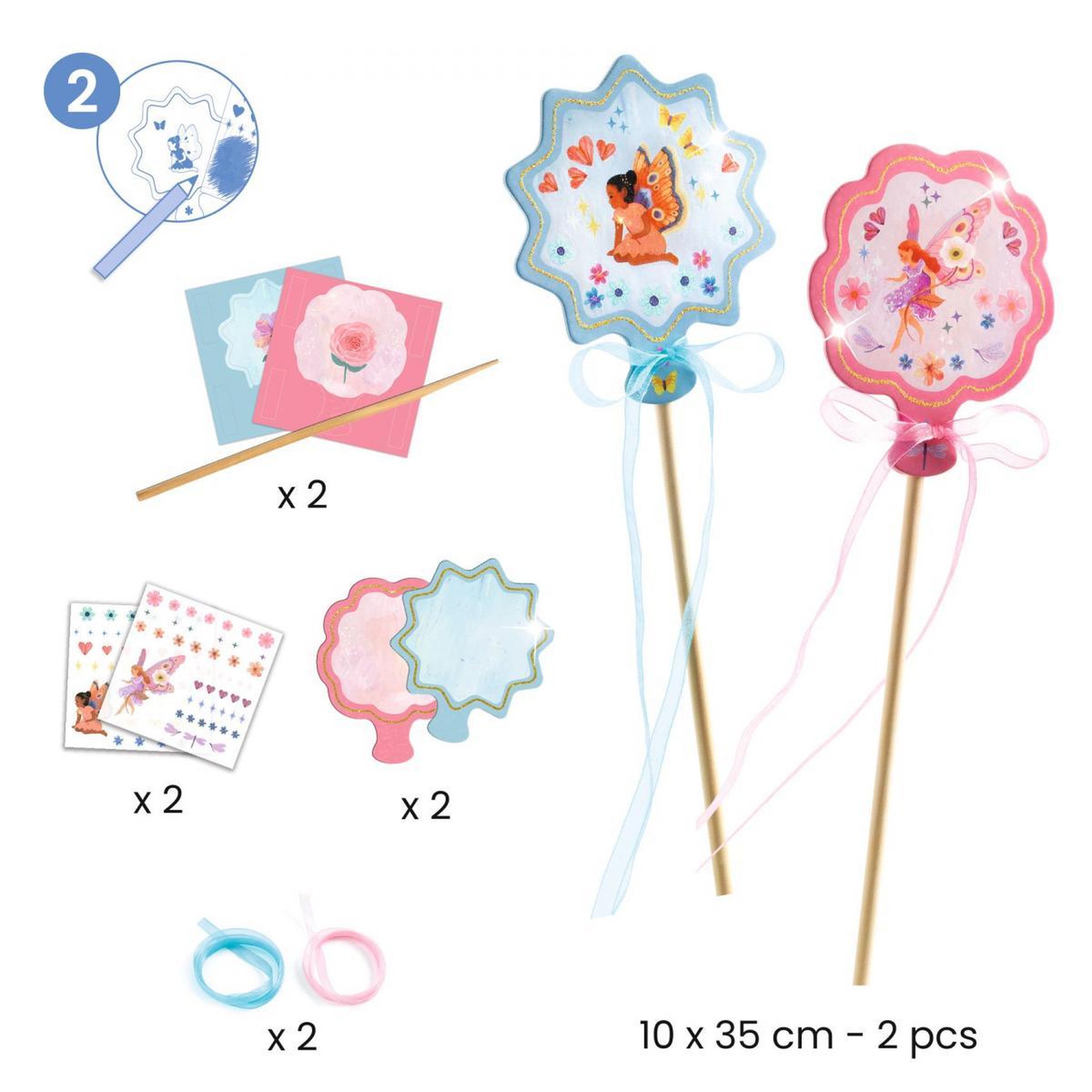Voir la diapositive 3 : Djeco Nymphea coffret multi activites collage