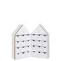 Voir la diapositive 2 : Paris Prix Calendrier de l'Avent Personnalisé  Maison  34cm Blanc