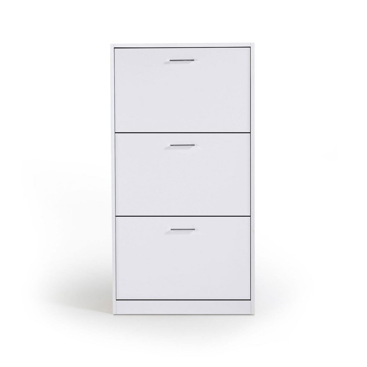 ID MARKET Meuble à chaussures 18 paires KLARK 3 portes blanc