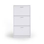 Voir la diapositive 3 : ID MARKET Meuble à chaussures 18 paires KLARK 3 portes blanc