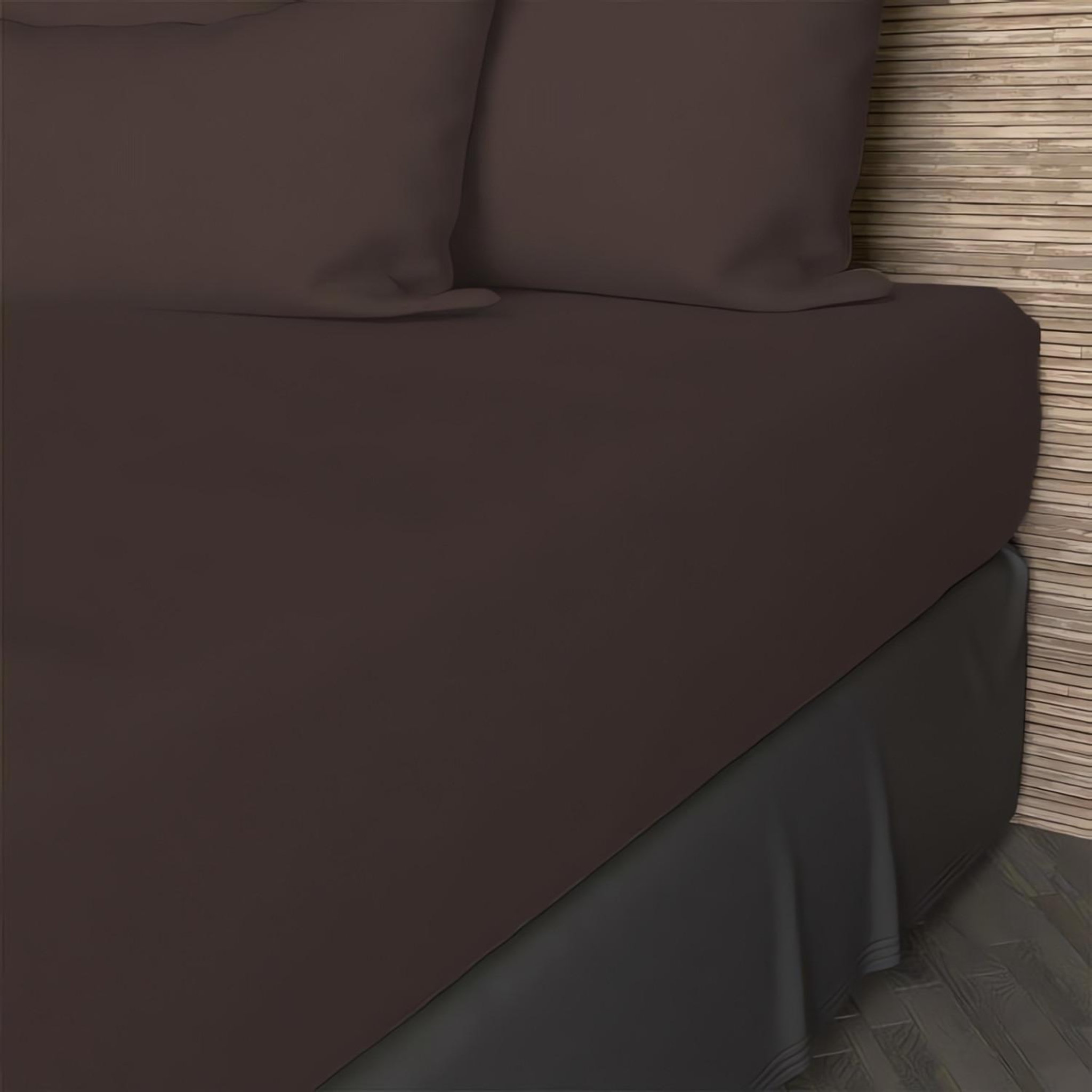 Voir la diapositive 4 : SOLEIL D'OCRE Drap housse en coton 57 fils uni, par soleil d'ocre