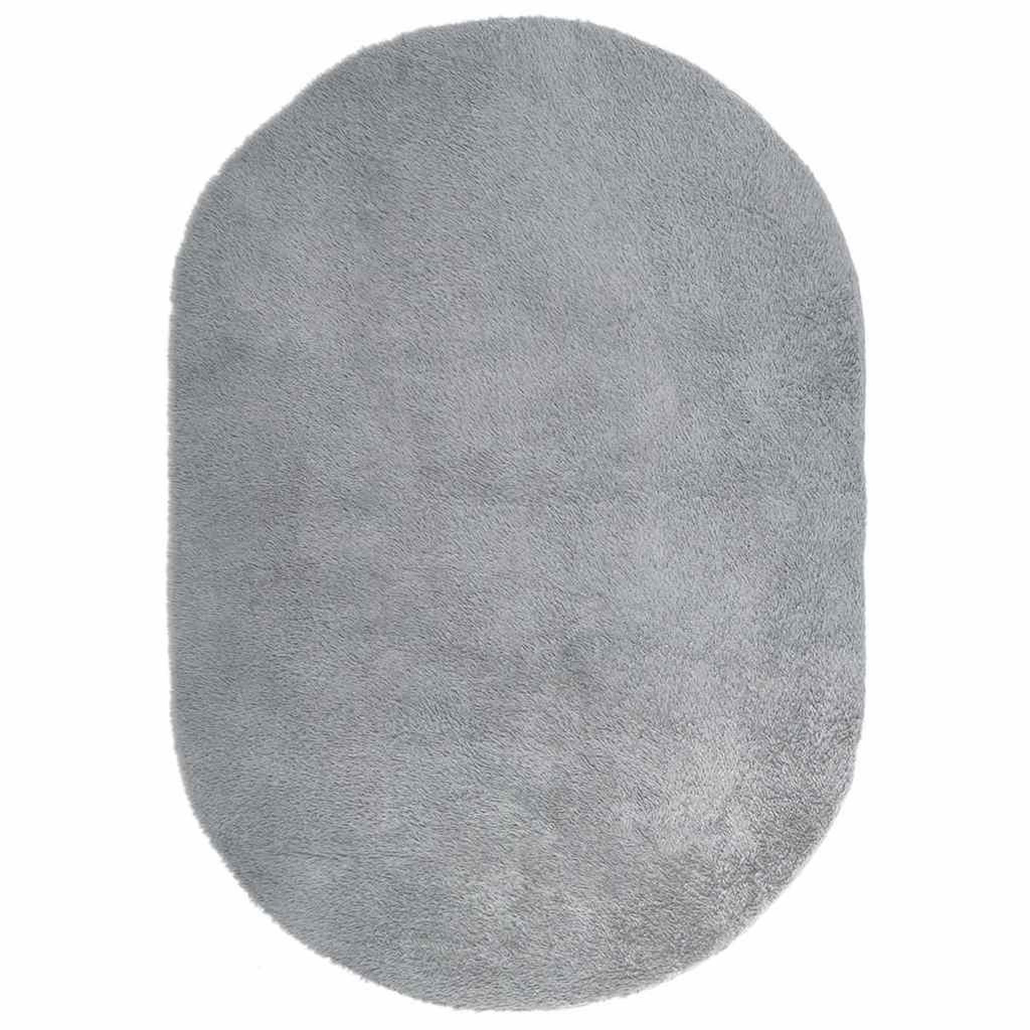 Voir la diapositive 2 : VIDAXL Tapis shaggy a poils longs NAVARRA gris argente 300x200 cm