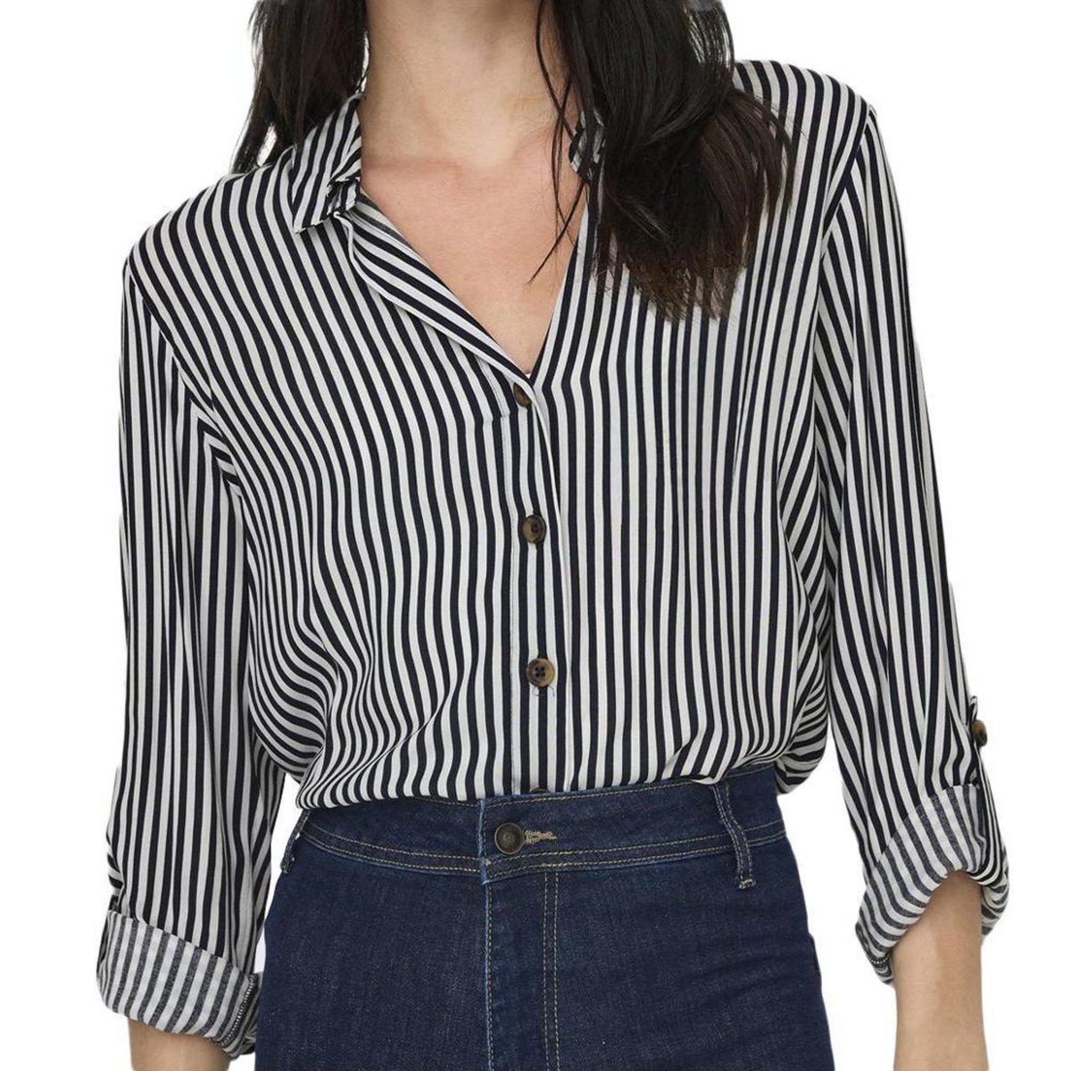 JACQUELINE DE YONG Chemise à Rayures Blanc/ Femme JDY  aurel