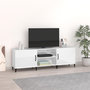 Voir la diapositive 1 : VIDAXL Meuble TV blanc brillant 150x30x50 cm bois d'ingenierie