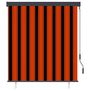 Voir la diapositive 2 : VIDAXL Store roulant d'exterieur 140x250 cm Orange et marron