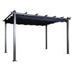 Paris Prix Pergola Avec Toit  Lazio  395cm Noir