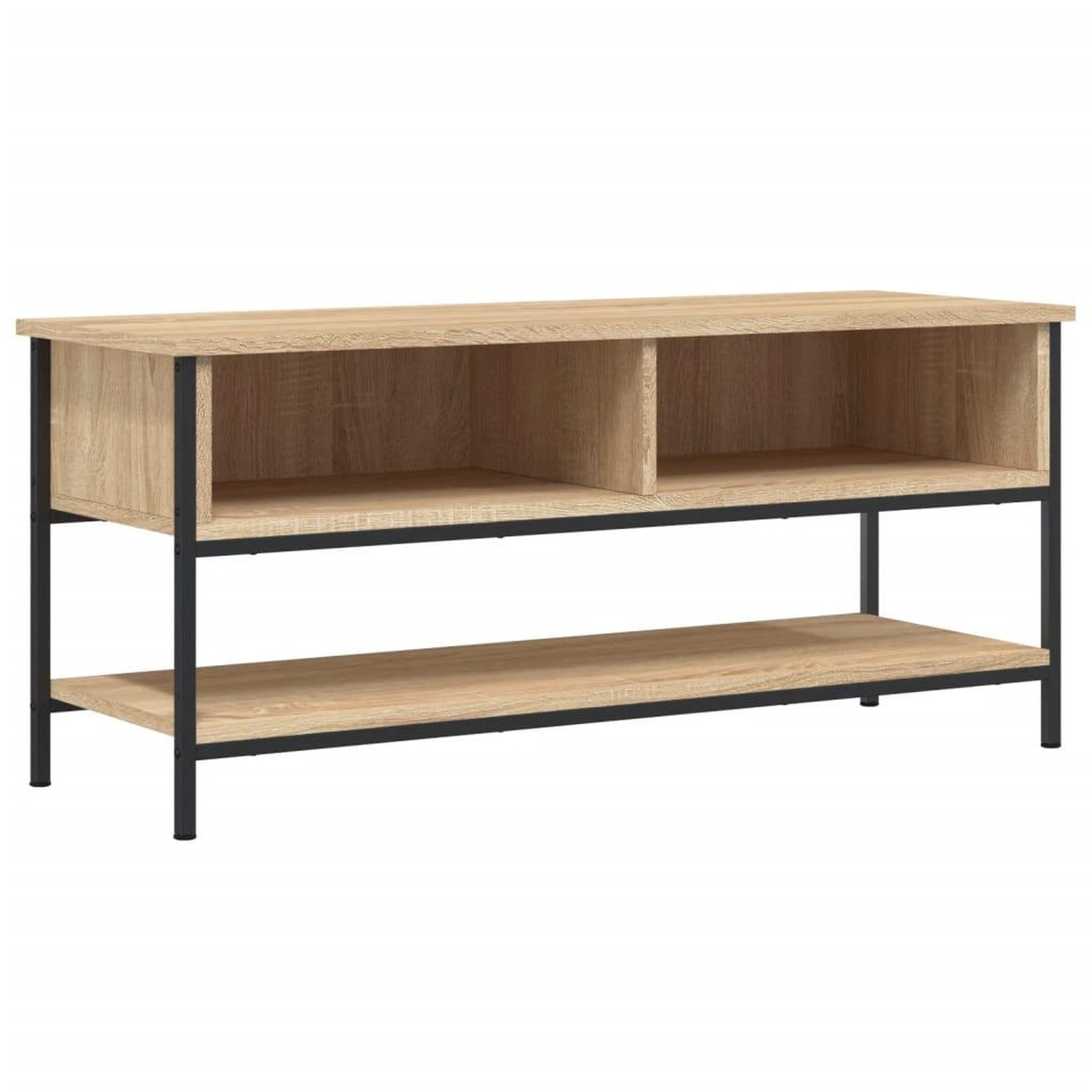Voir la diapositive 2 : VIDAXL Meuble TV chene sonoma 100x35x45 cm bois d'ingenierie
