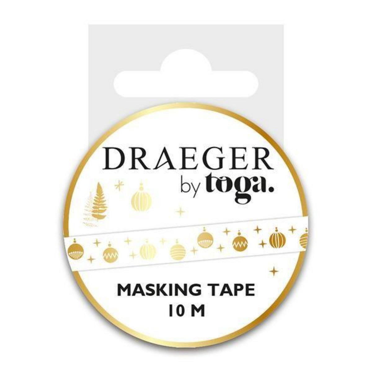 Toga Masking tape boules 10 m - Doré