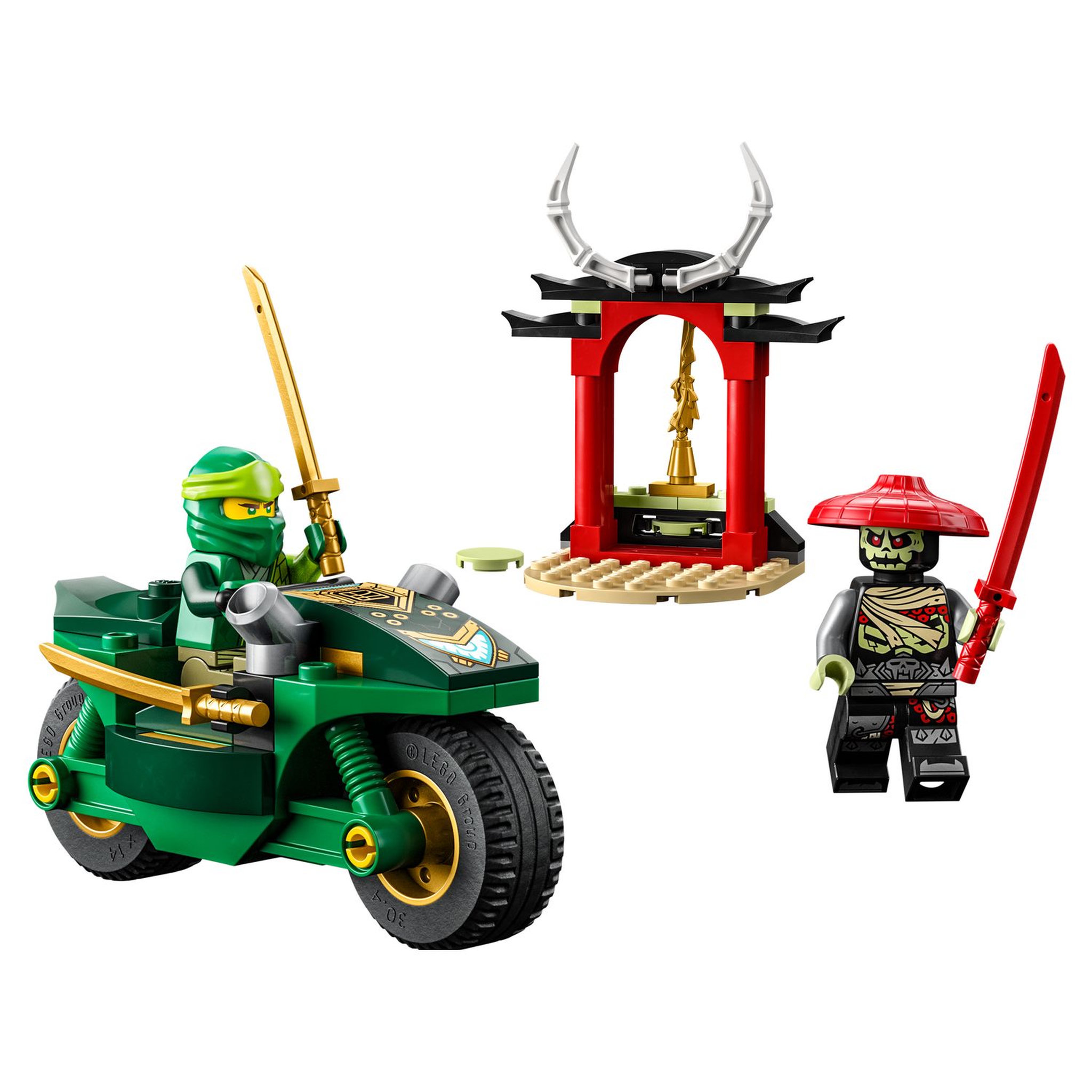 Voir la diapositive 3 : LEGO Ninjago 71788 La Moto Ninja de Lloyd, Jouet pour Enfants Dès 4 Ans, Jeu Éducatif, 2 Minifigurines