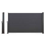 ID MARKET Paravent extérieur rétractable 180 x 500 CM gris anthracite store latéral