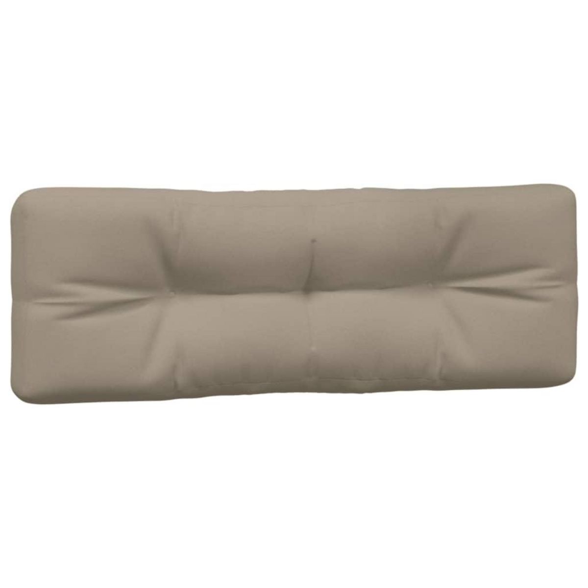 VIDAXL Coussins de palette lot de 2 taupe tissu