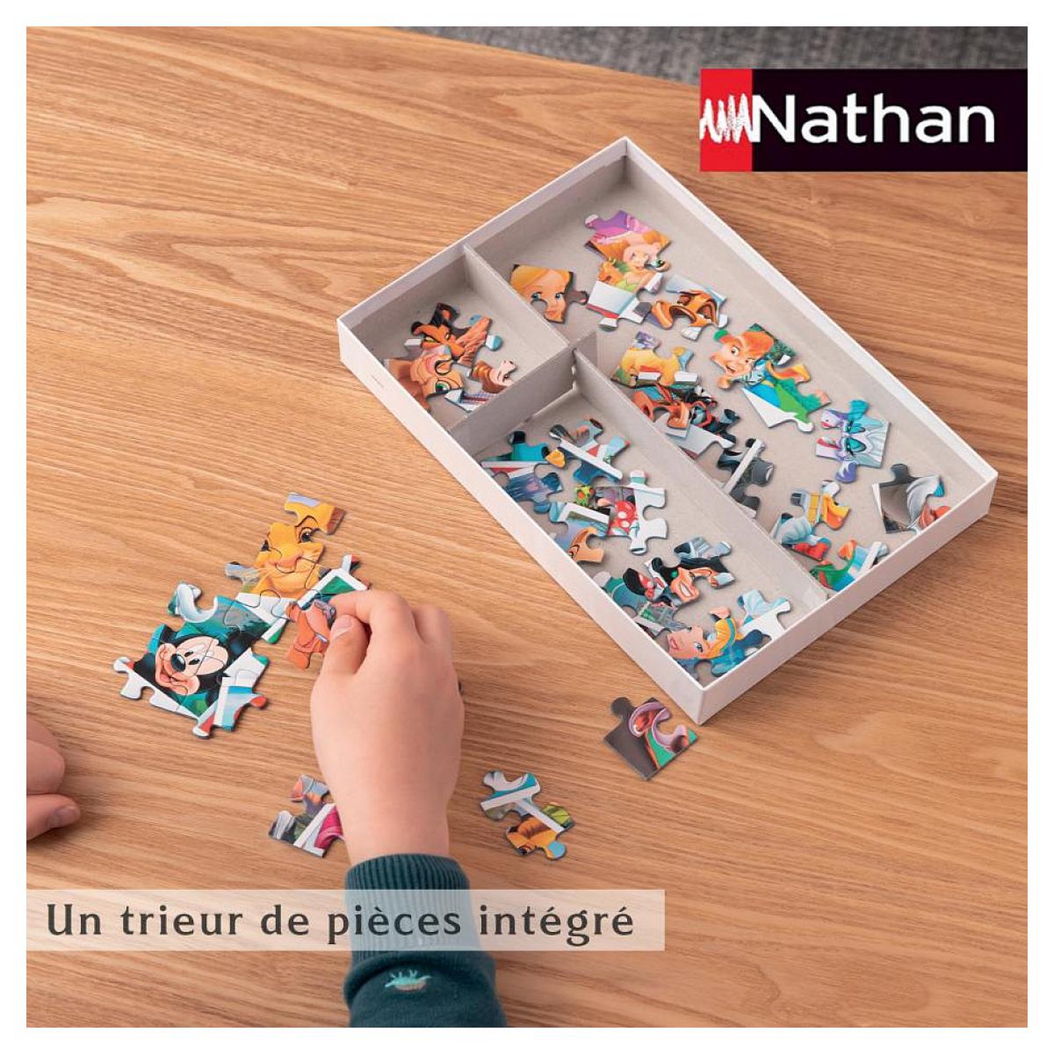 Voir la diapositive 3 : Nathan Puzzle 100 p  carte du monde des monuments