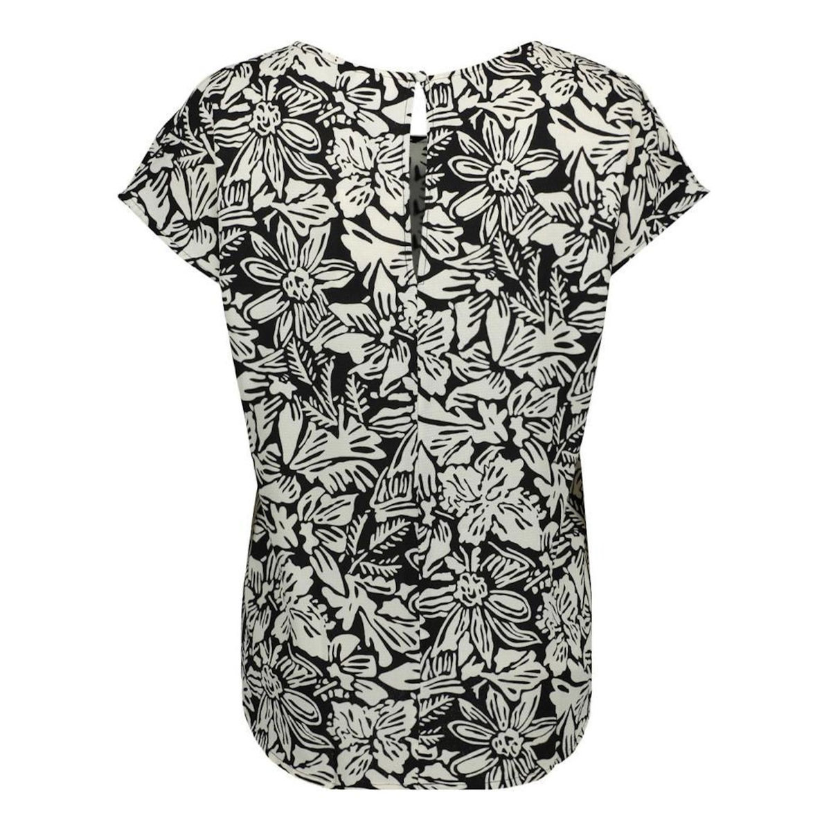 JACQUELINE DE YONG Blouse Beige/Noir à Motifs Femme JDY Piper