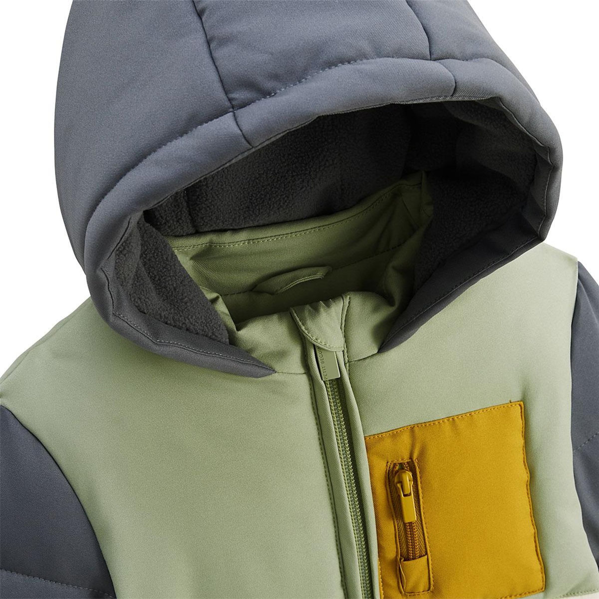 Petit Béguin Doudoune enfant imperméable doublée polaire avec capuche Boavista