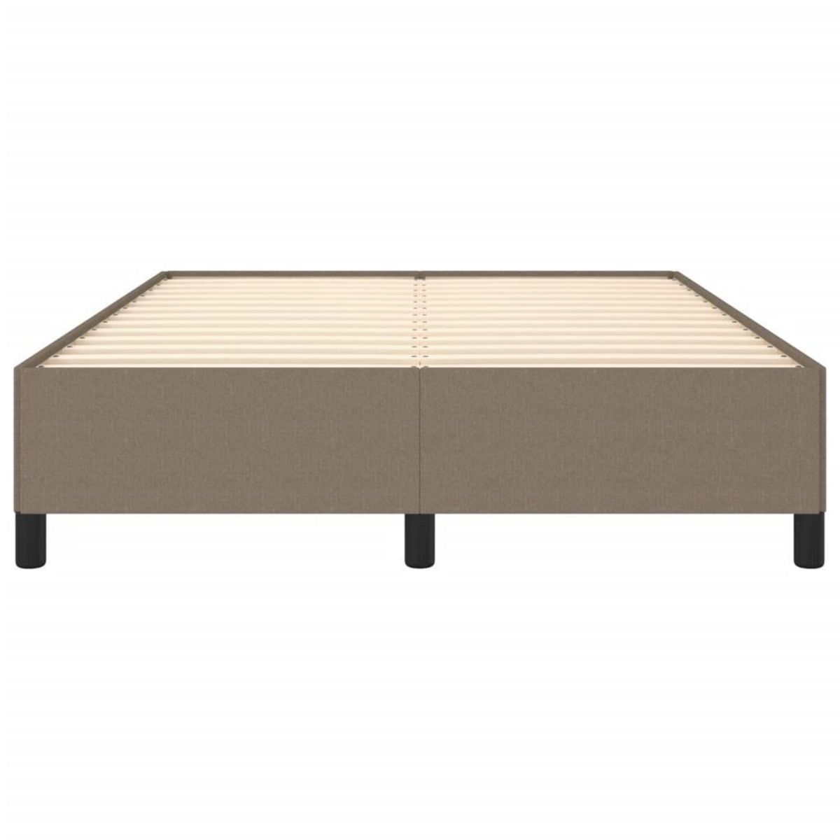 VIDAXL Cadre de lit sans matelas taupe 140x200 cm tissu