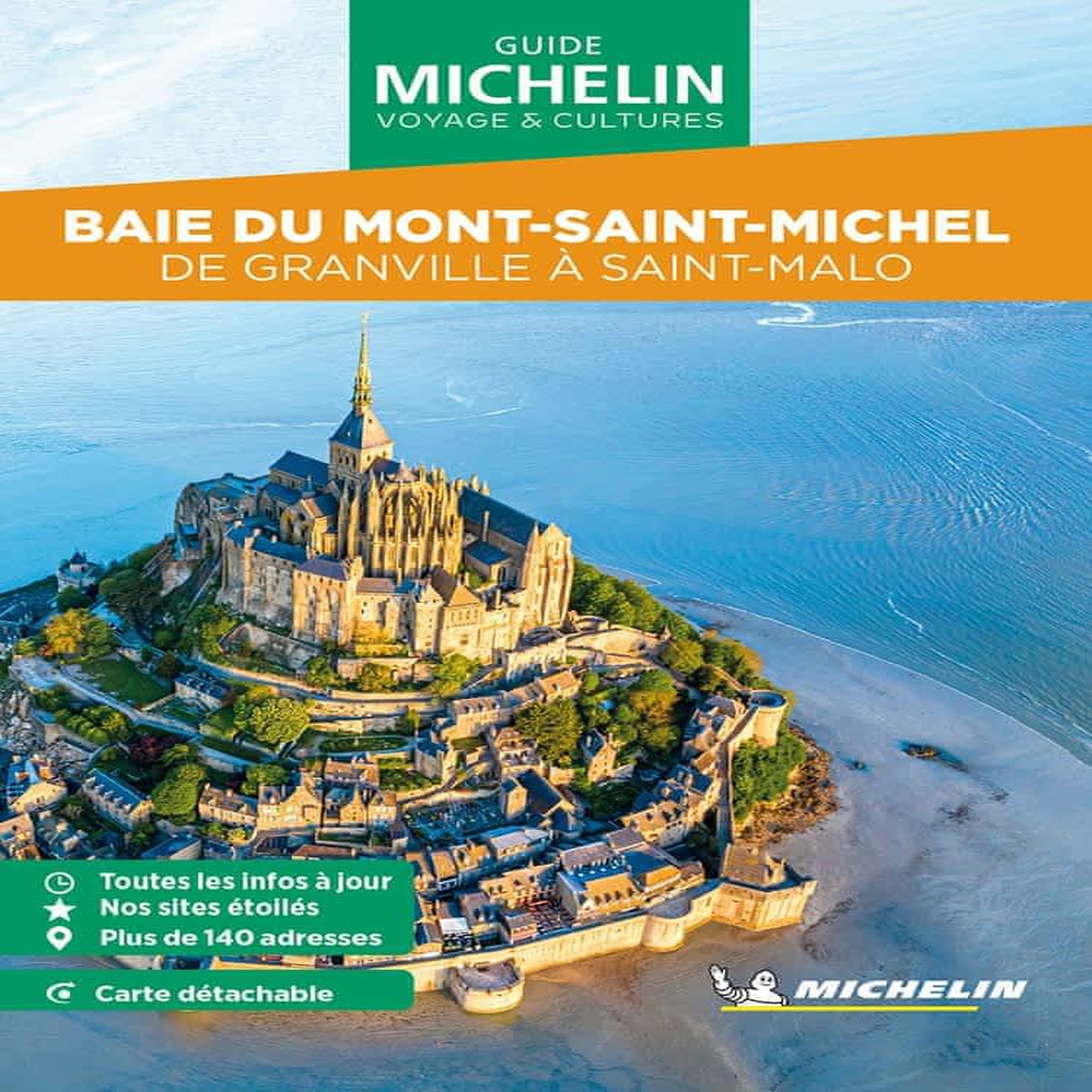 BAIE DU MONT-SAINT-MICHEL. DE GRANVILLE A SAINT-MALO, AVEC 1 PLAN DETACHABLE, Michelin