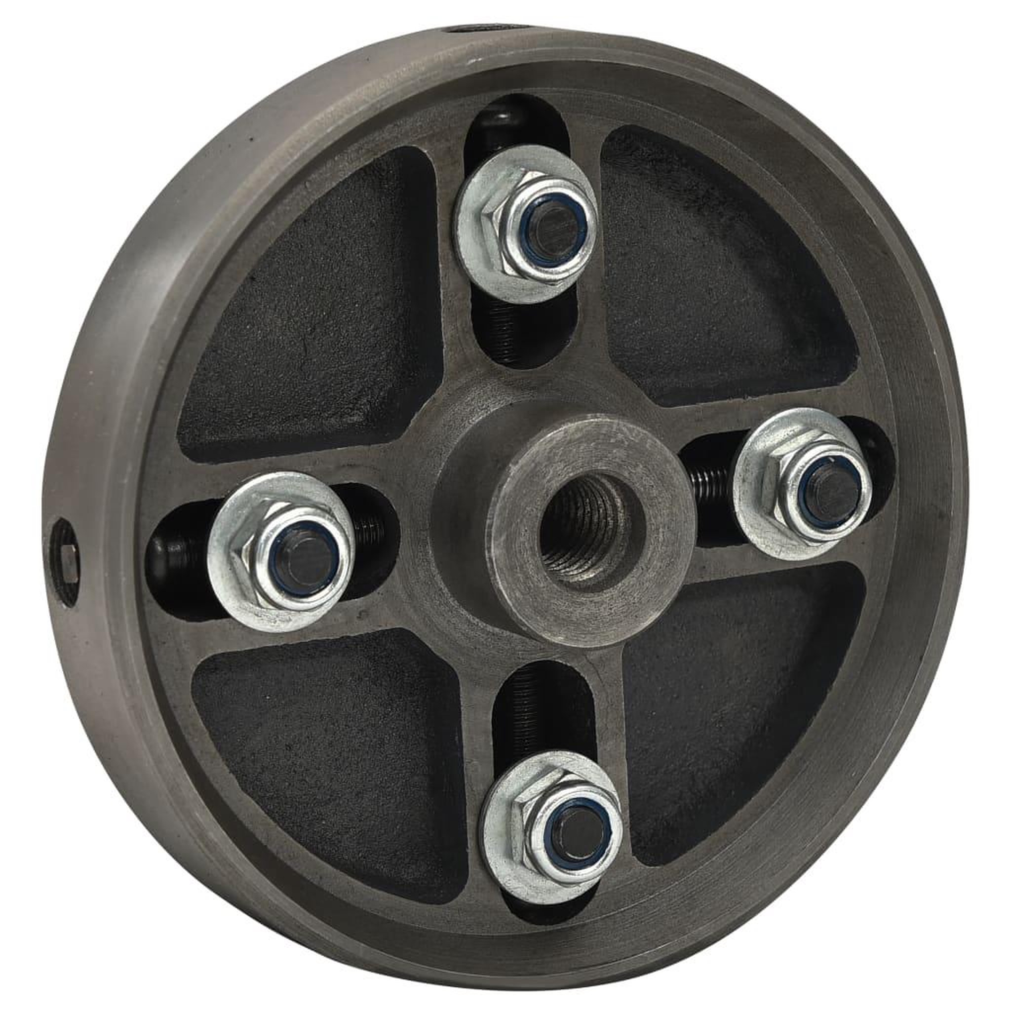 Voir la diapositive 4 : VIDAXL Mandrin a bois a 4 machoires connexion m18 acier noir 150x63 mm