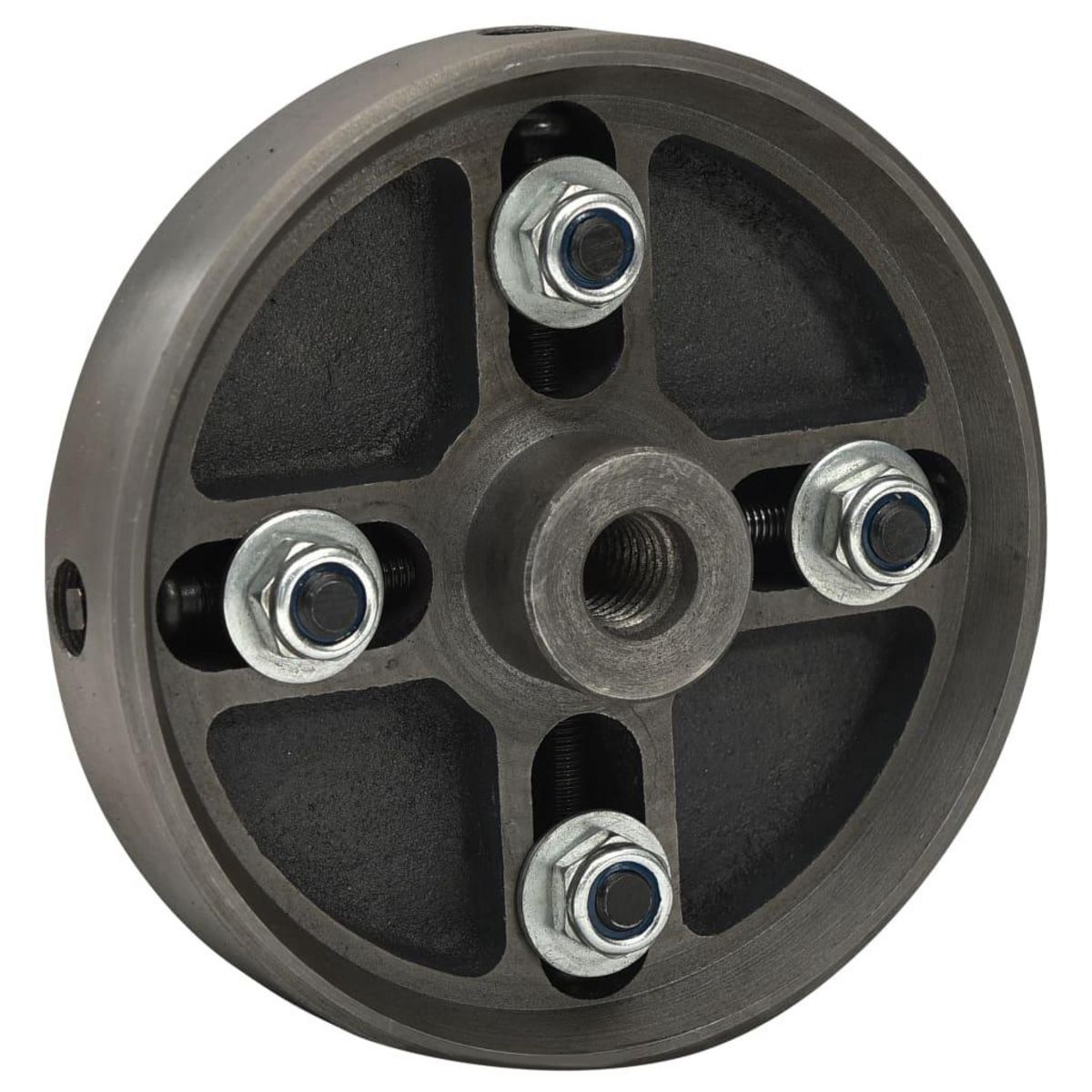 VIDAXL Mandrin a bois a 4 machoires connexion M18 acier noir 150x63 mm