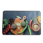 LUANCE Tapis  Imprimés Luance 50x80cm Home Sweet Home. Coloris disponibles : Gris