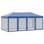 Voir la diapositive 2 : VIDAXL Tente de reception pliable avec parois Bleu 3x6 m