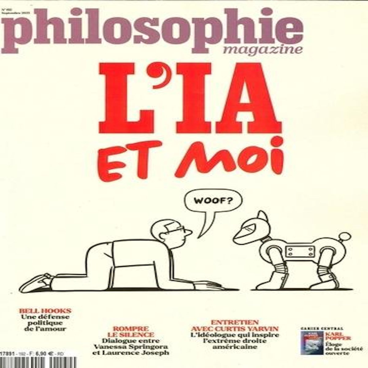 PHILOSOPHIE MAGAZINE N° 192, SEPTEMBRE 2025 : L'IA ET MOI, Philosophie Magazine
