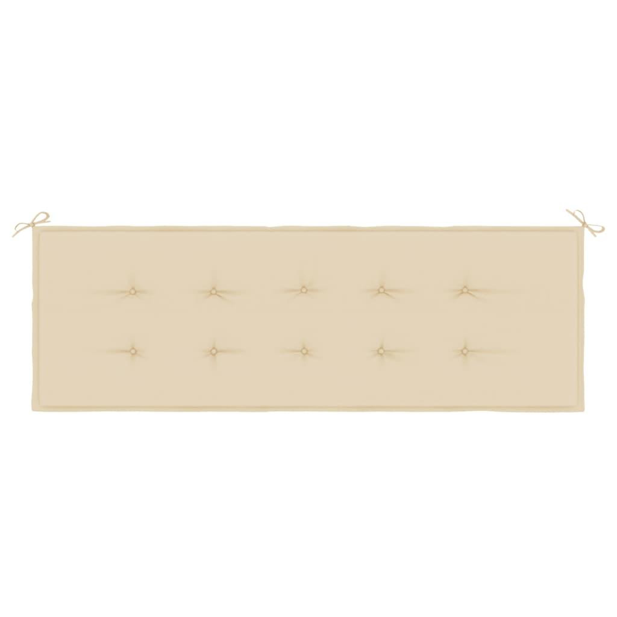 Voir la diapositive 4 : VIDAXL Coussin de banc de jardin beige 150x50x3 cm tissu oxford