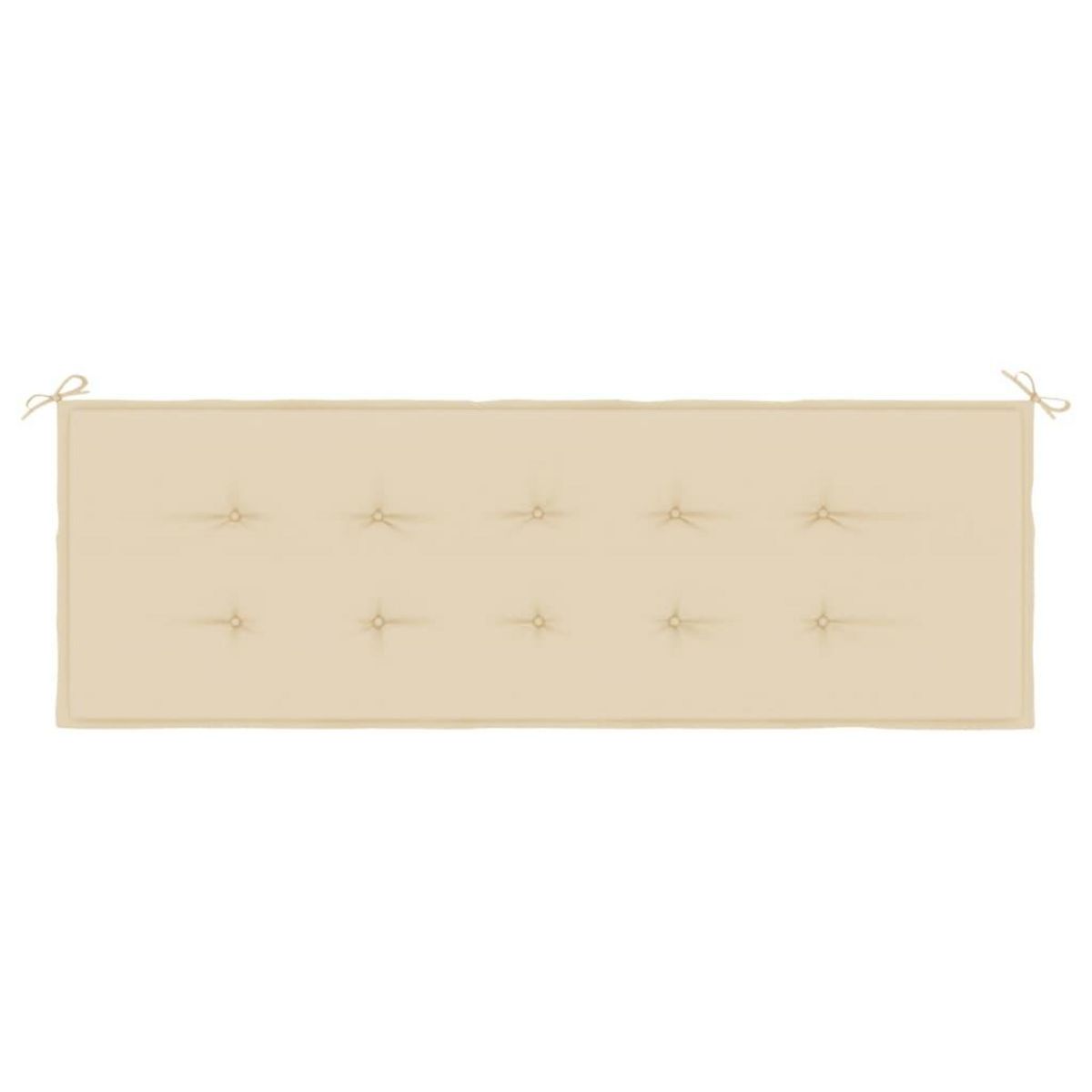 VIDAXL Coussin de banc de jardin beige 150x50x3 cm tissu oxford