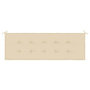 Voir la diapositive 4 : VIDAXL Coussin de banc de jardin beige 150x50x3 cm tissu oxford