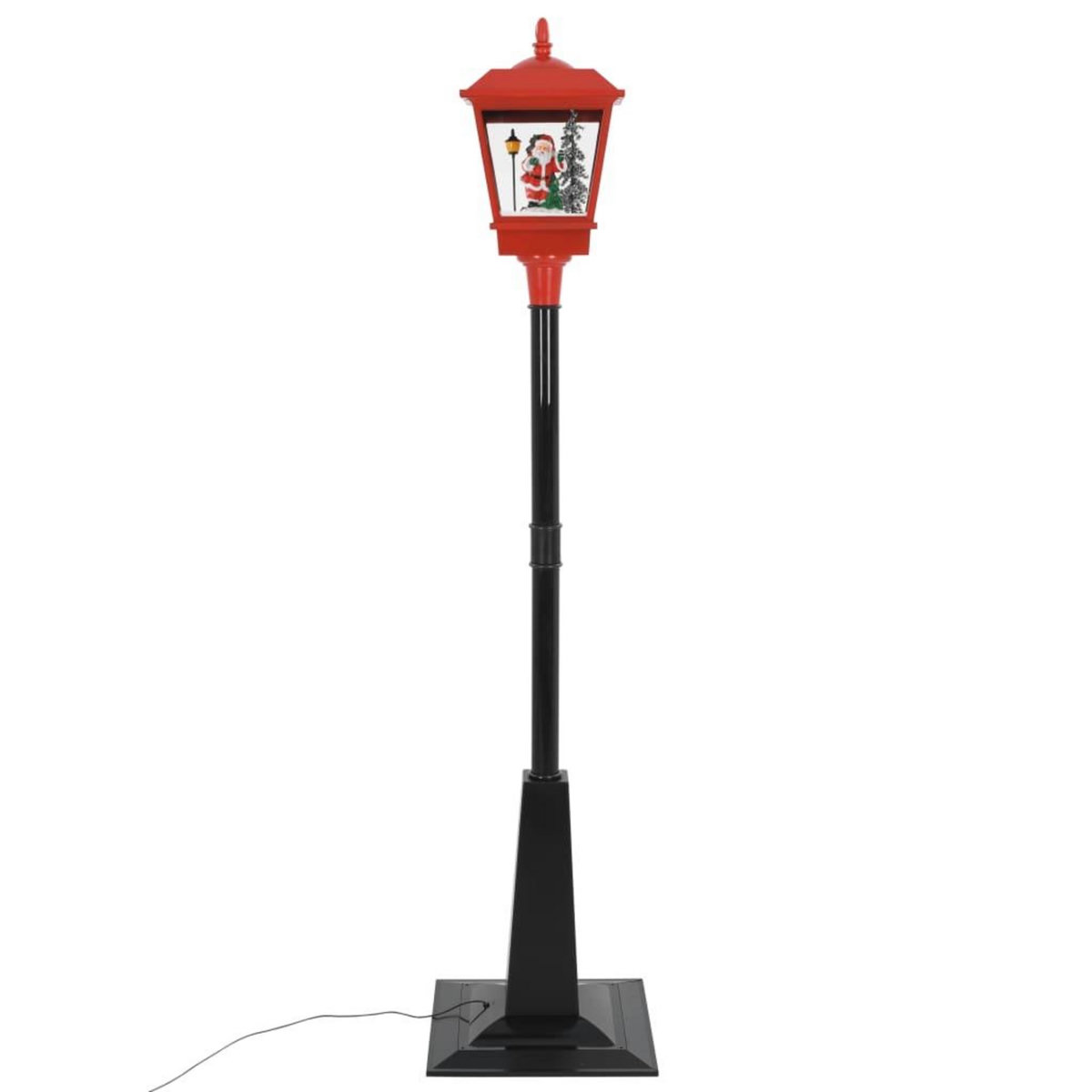 VIDAXL Lampadaire de Noël avec Pere Noël 180 cm LED