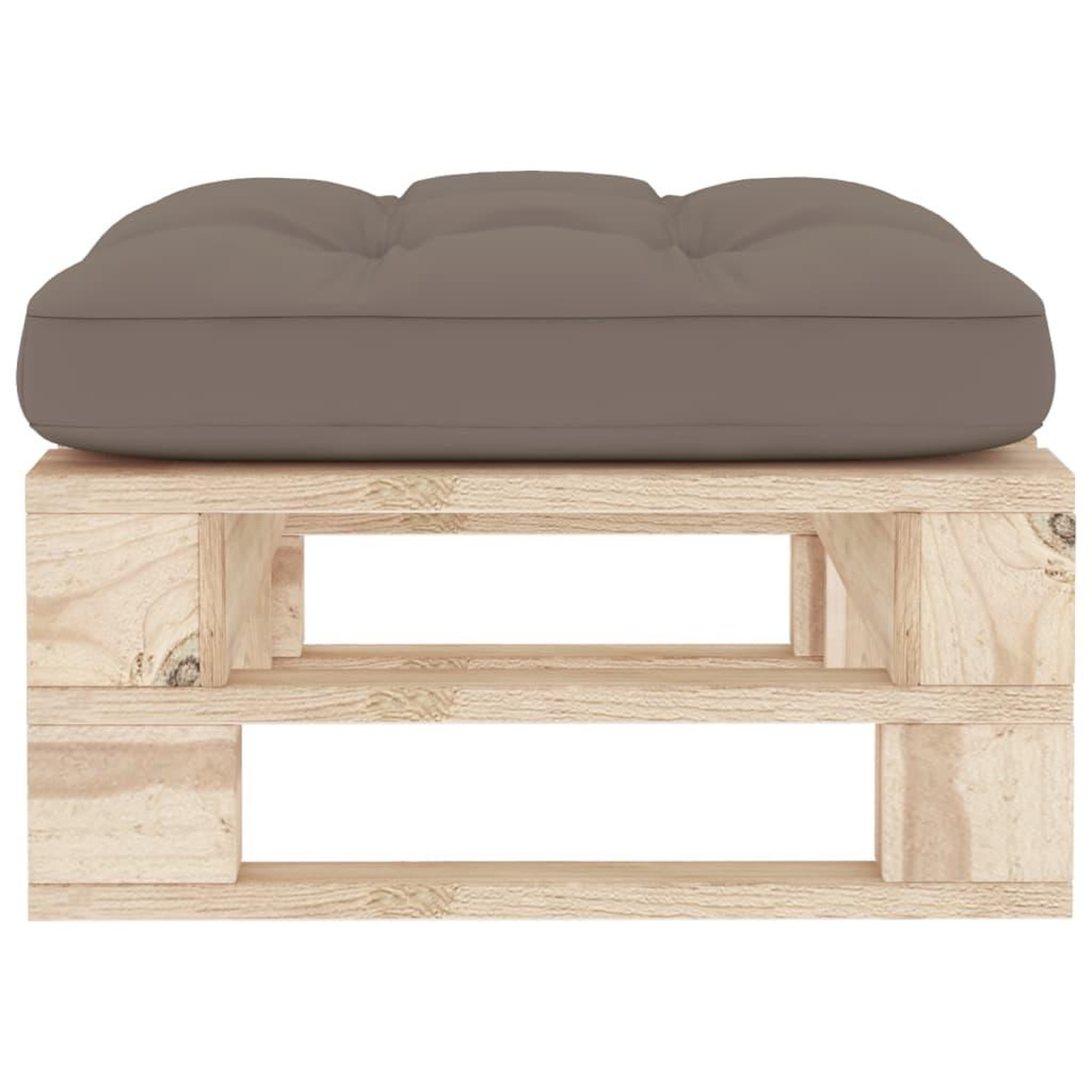 Voir la diapositive 3 : VIDAXL Pouf palette de jardin bois de pin impregne