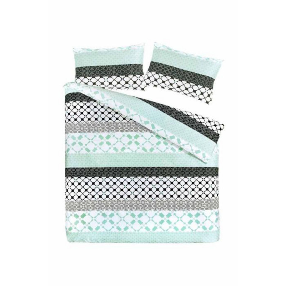 Paris Prix Parure de Lit 2 Pièces  Gisèle  140x200cm Vert