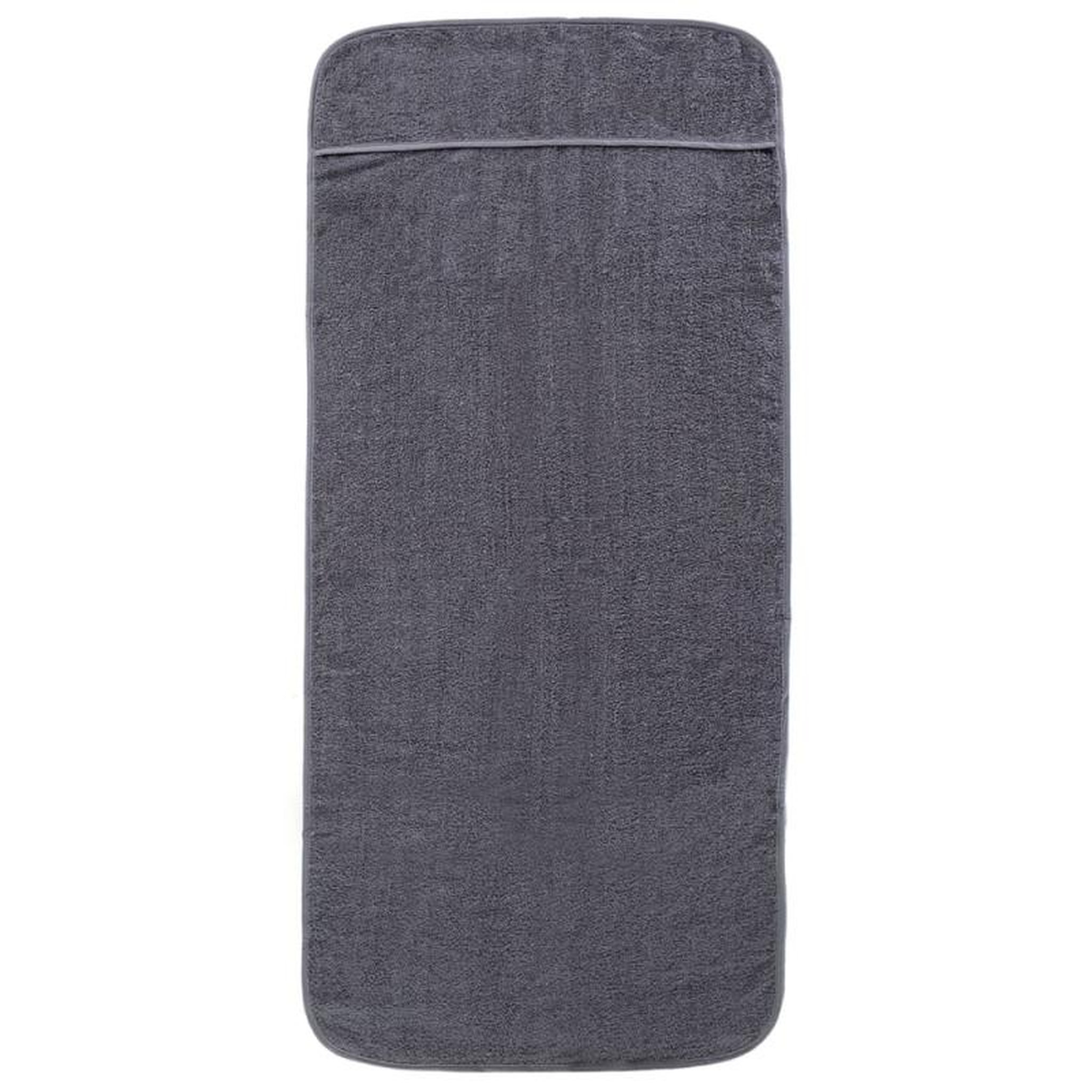 Voir la diapositive 3 : VIDAXL Serviettes de plage 2 pcs anthracite 60x135 cm tissu 400 GSM