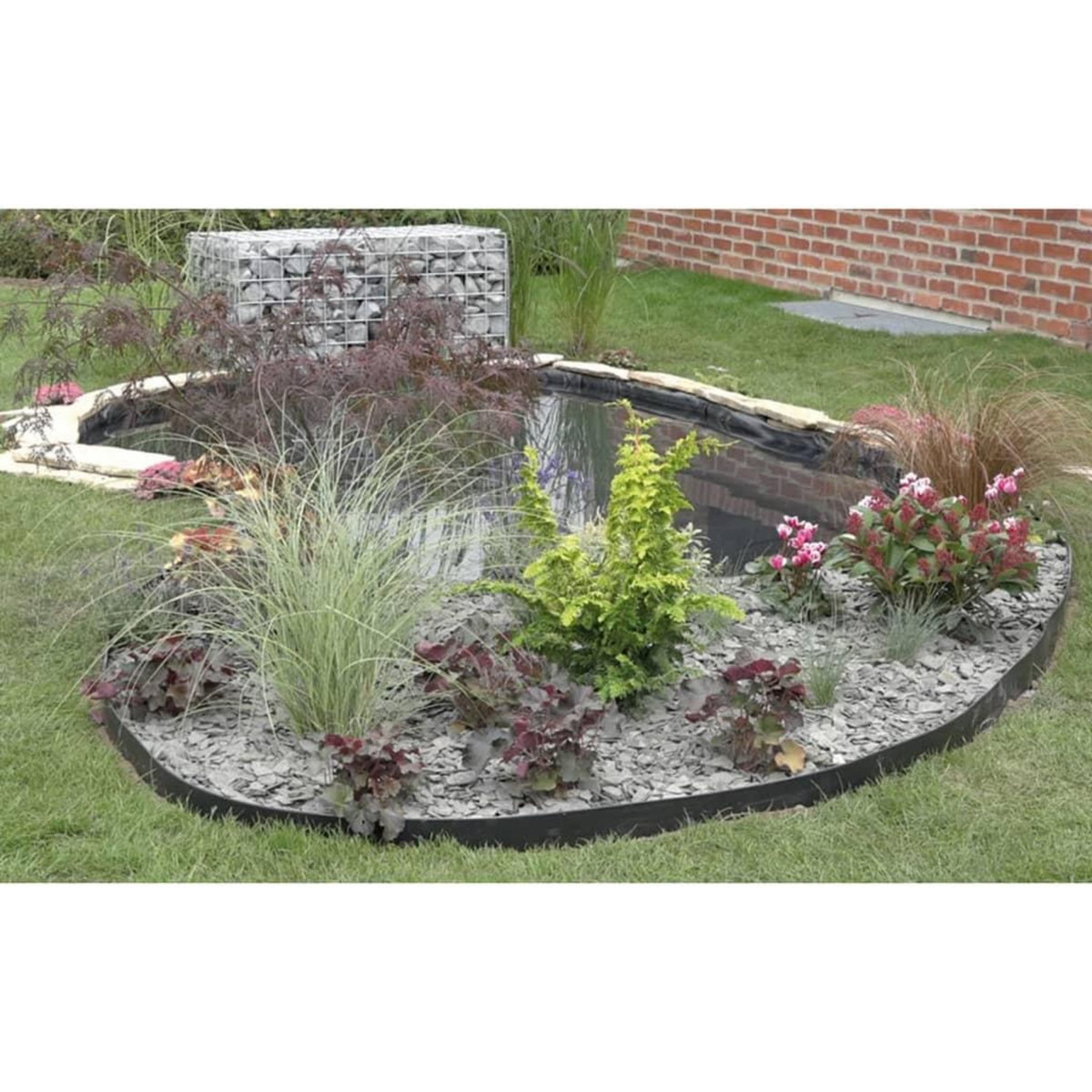 Ubbink Ubbink Bordure de jardin 14 cm x 15 m 7 mm Noir