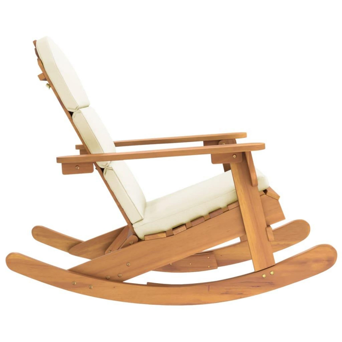 VIDAXL Chaise a bascule Adirondack avec coussins bois massif d'acacia