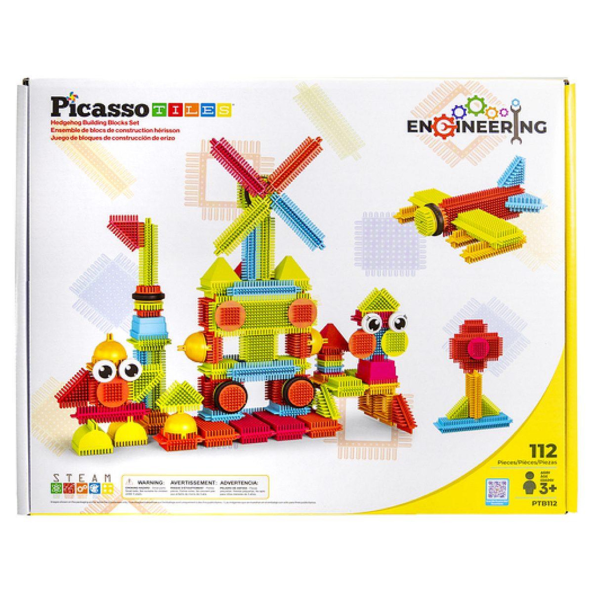 Voir la diapositive 5 : Tactic Set de construction 3D 112 pcs - PicassoTiles