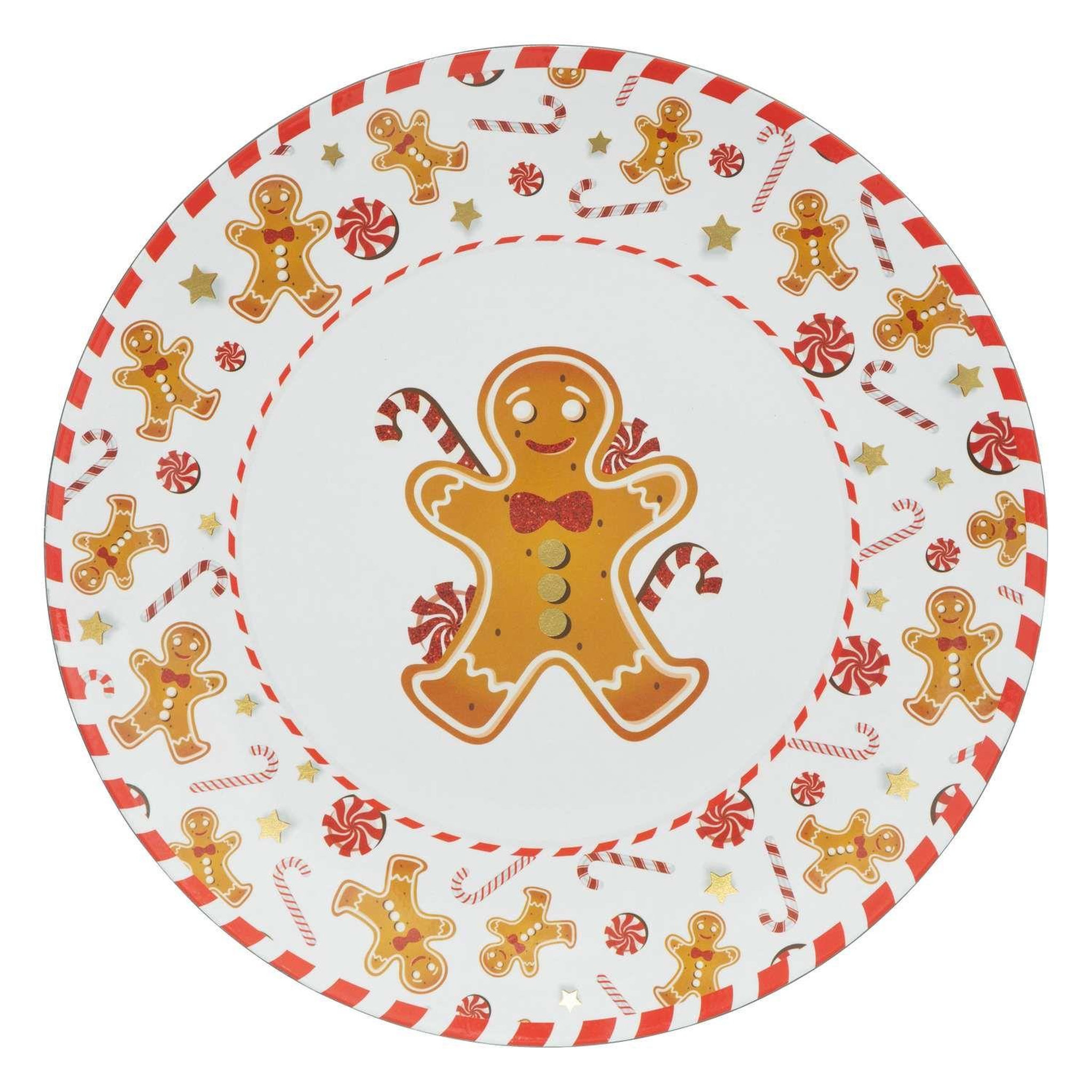 TOILINUX Lot de 12 dessous d'assiette pain d'épice d. 33 cm - orange