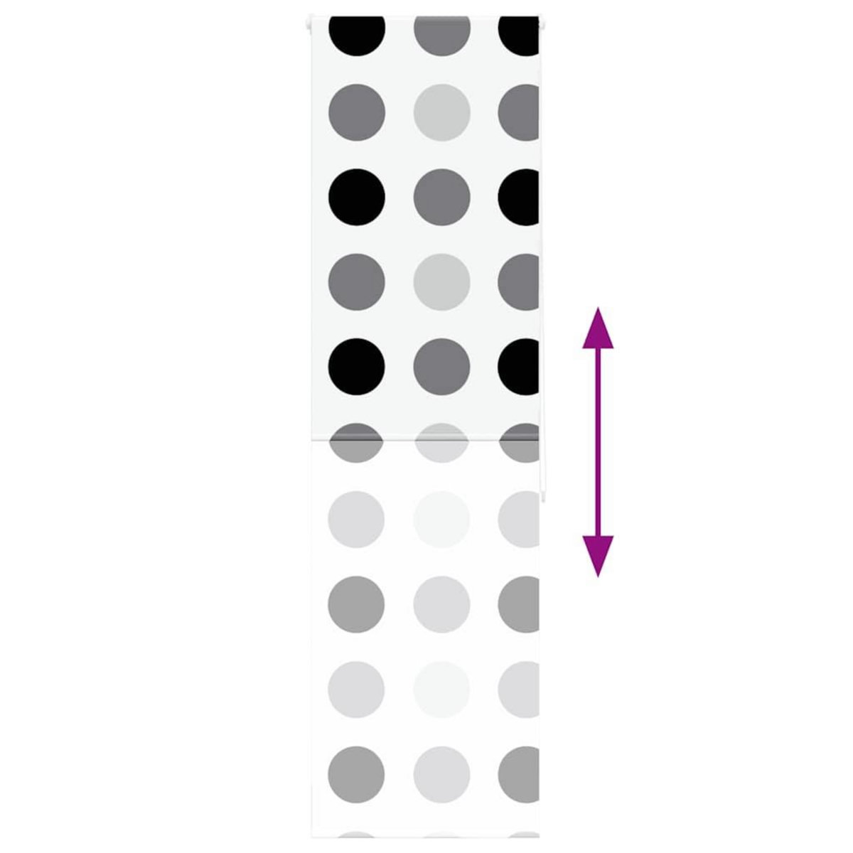 VIDAXL Store enrouleur de douche 70x240 cm largeur du tissu 66 cm