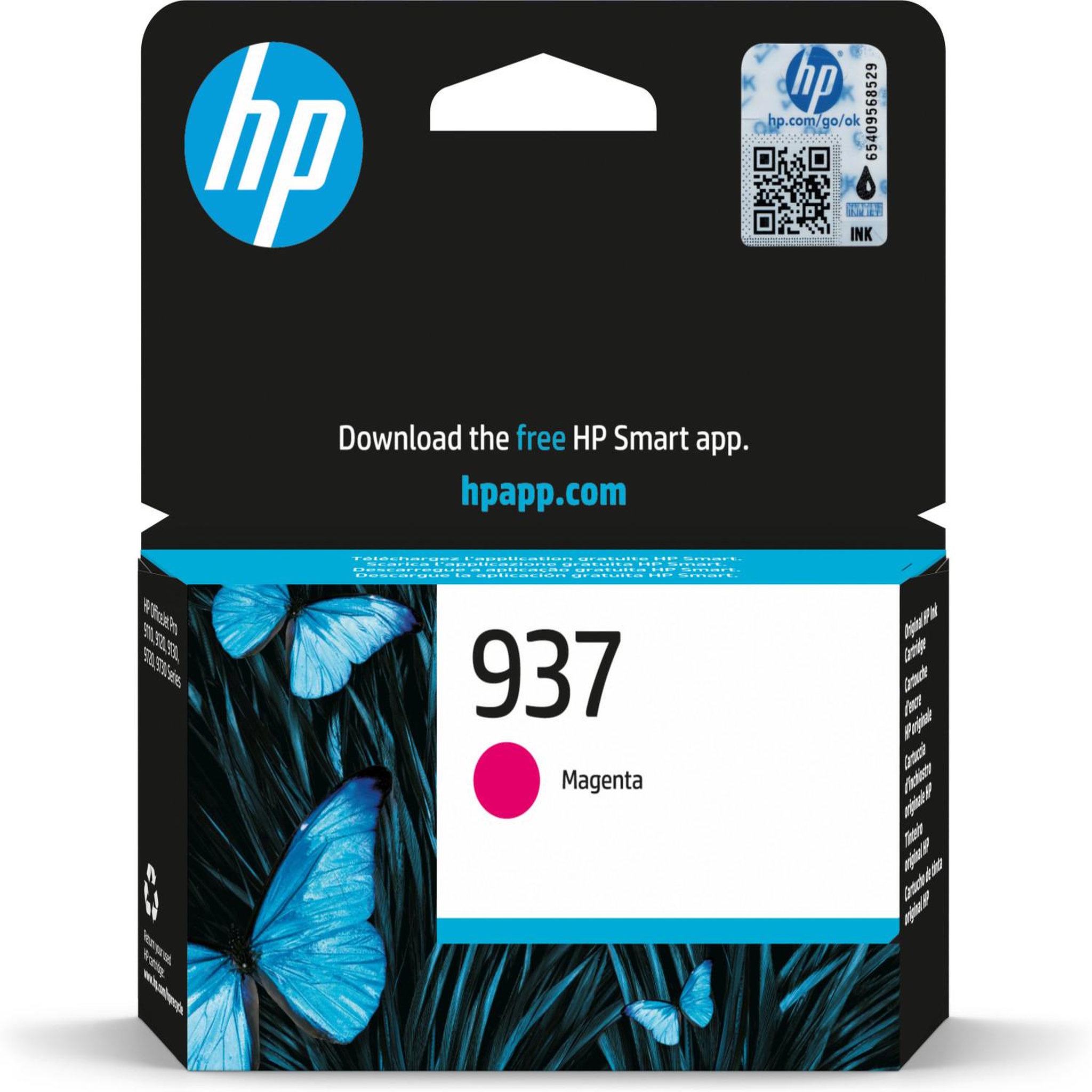 HP Hp 937 magenta original ink cartridge cartouche d'encre 1 pièce(s) rendement standard
