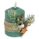 ATMOSPHERA Bougie LED de Noël  Branche  12cm Vert
