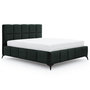 Voir la diapositive 1 : BEST MOBILIER Millie - lit coffre - 160x200 cm - sommier inclus - en velours